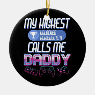 Décoration En Céramique Gamer Dad Leveling Up to Daddy Soon to be Future