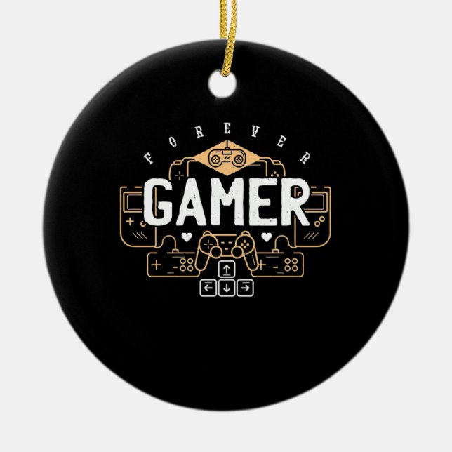 Décoration En Céramique Gamer Gift | Forever Gamer (Devant)