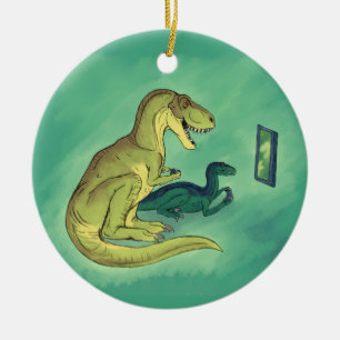 Décoration En Céramique Gamer-Saurus