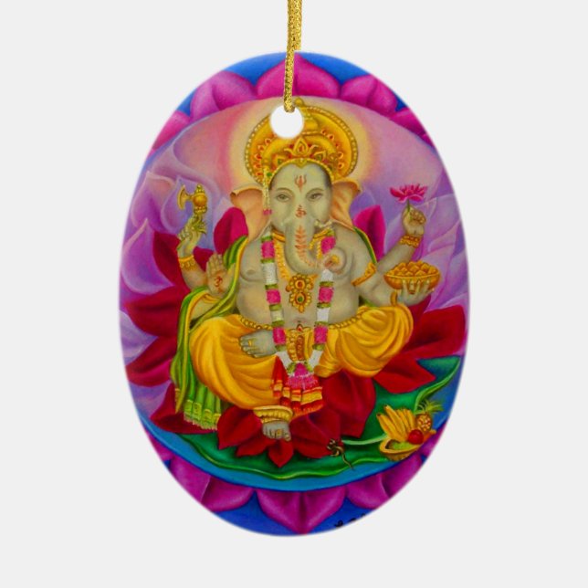 Décoration En Céramique Ganesh (Devant)