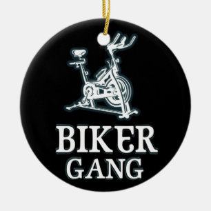 Décoration En Céramique Gang De Biker Drôle Spin Dit Gym Entraînement Spin