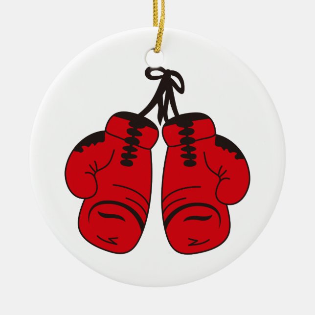 Décoration En Céramique Gants de boxe (Devant)
