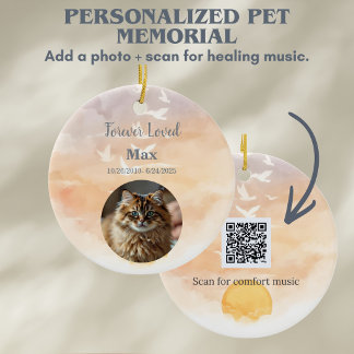 Décoration En Céramique Garde-mémoire personnalisé pour chien et chat avec