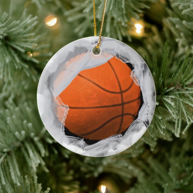 Décoration En Céramique Gardien de vacances de basket-ball (Arbre)