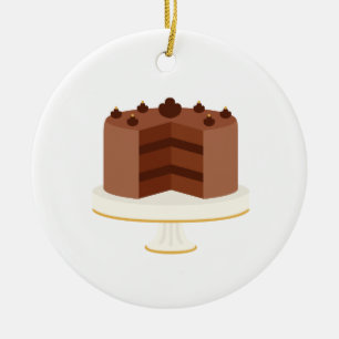 Décoration En Céramique Gâteau au chocolat