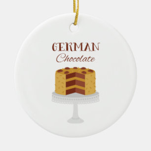 Décoration En Céramique Gâteau au chocolat allemand