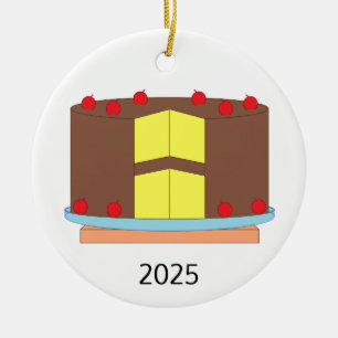 Décoration En Céramique Gâteau aux cerises