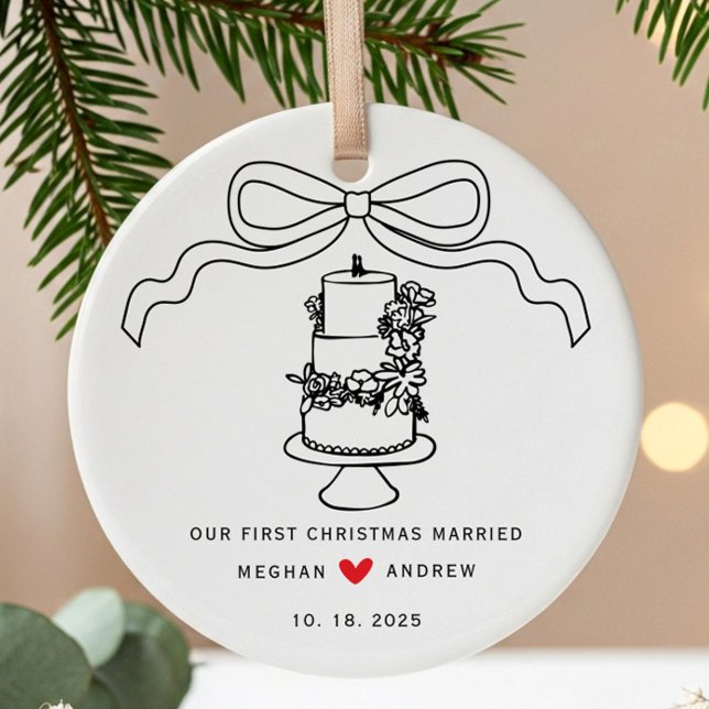 Décoration En Céramique Gâteau Mariage à main (Créateur téléchargé)