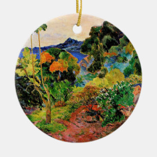 Décoration En Céramique Gauguin - Martinique Paysage, célèbre peinture,