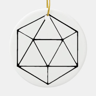 Décoration En Céramique Geek minimaliste de jeu de table D20