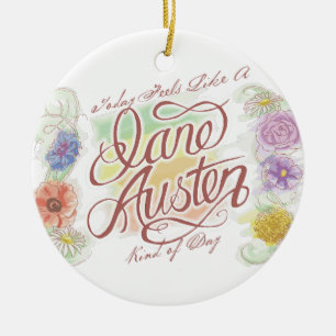 Décoration En Céramique Genre de Jane Austen d'ornement de jour