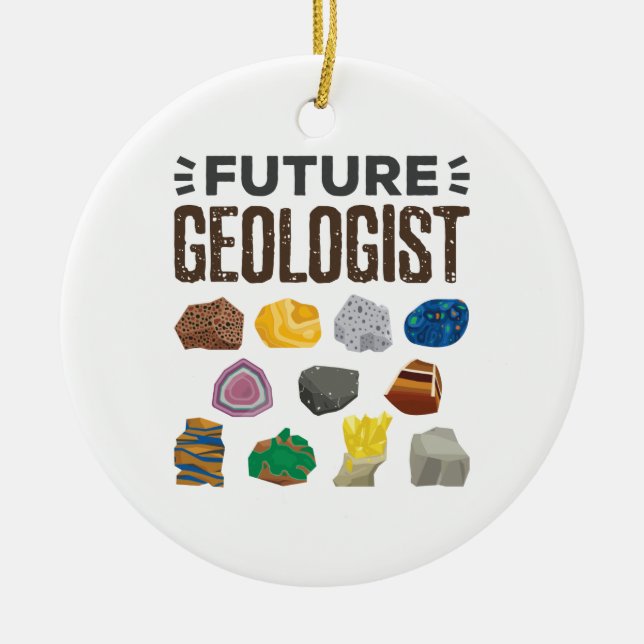 Décoration En Céramique Géologie future Géologie Rocks Gems (Devant)