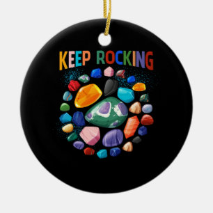 Décoration En Céramique Géologue Colorful Rock Collector Earth Scientifiqu