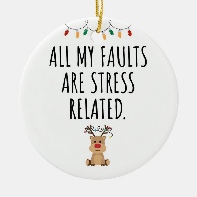 Décoration En Céramique Géologue drôle (Devant)