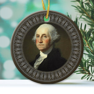 Décoration En Céramique George Washington Portrait