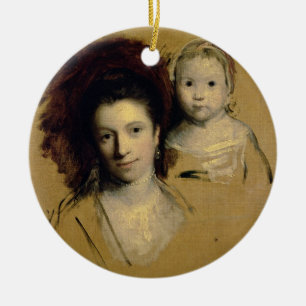 Décoration En Céramique Georgiana, comtesse Spencer et sa Madame de fille