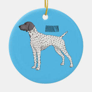 Décoration En Céramique German Shorthred Pointer dog