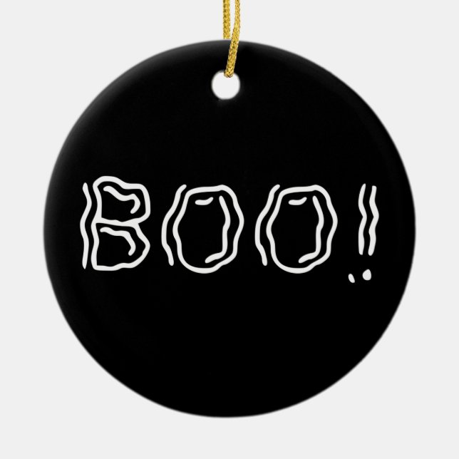 Décoration En Céramique Ghomajorité Boo ! (Devant)
