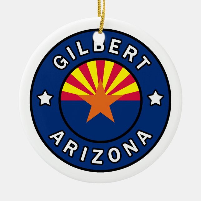 Décoration En Céramique Gilbert Arizona (Devant)