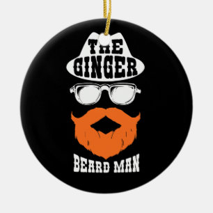 Décoration En Céramique Ginger Beard Man Funny Redhead Irish Beares Men