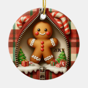 Décoration En Céramique Gingerbread Cookie