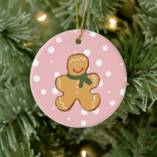 Décoration En Céramique Gingerbread Man