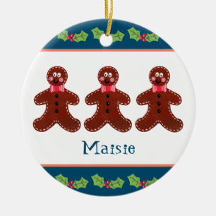Décoration En Céramique Gingerbread Man