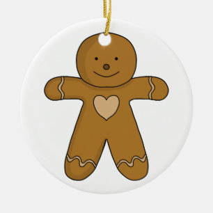 Décoration En Céramique GingerBread Man Christmas Cookie