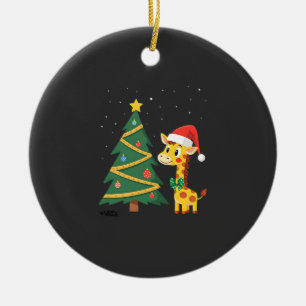 Décoration En Céramique Gingerbread Man Girafe Santa Chapeau T Arbre de No