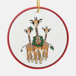 Décoration En Céramique Giraffes de vacances