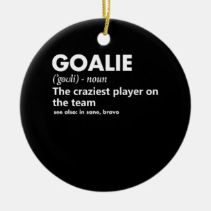 Décoration En Céramique Goalie Goalkeeper Définition Football Hockey