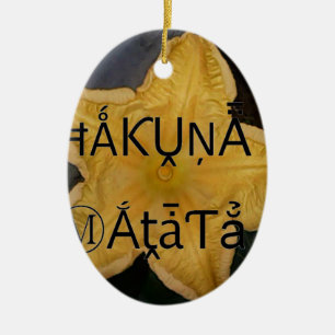 Décoration En Céramique Golden Star Hakuna Matata