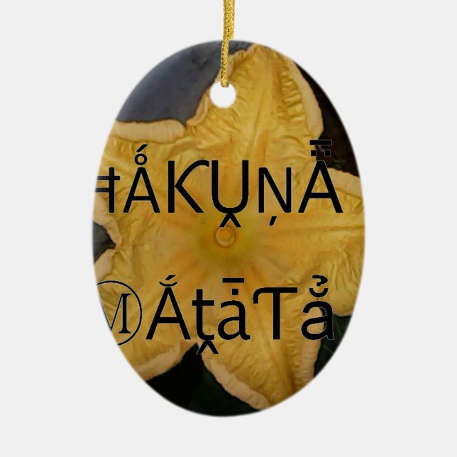 Décoration En Céramique Golden Star Hakuna Matata (Devant)