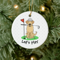 Golf Yellow Labrador Retriever (yaourt 3) Chien - 