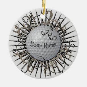 Décoration En Céramique Golfeur Swirl Golf