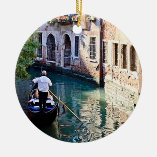 Décoration En Céramique Gondola à Venise Italie (Devant)