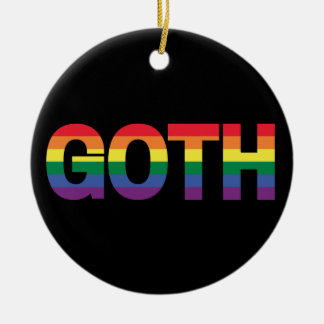 Décoration En Céramique Goth LGBTQ+ Arc-en-ciel