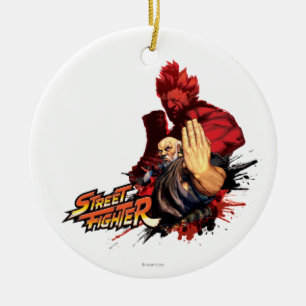 Décoration En Céramique Gouken contre Akuma