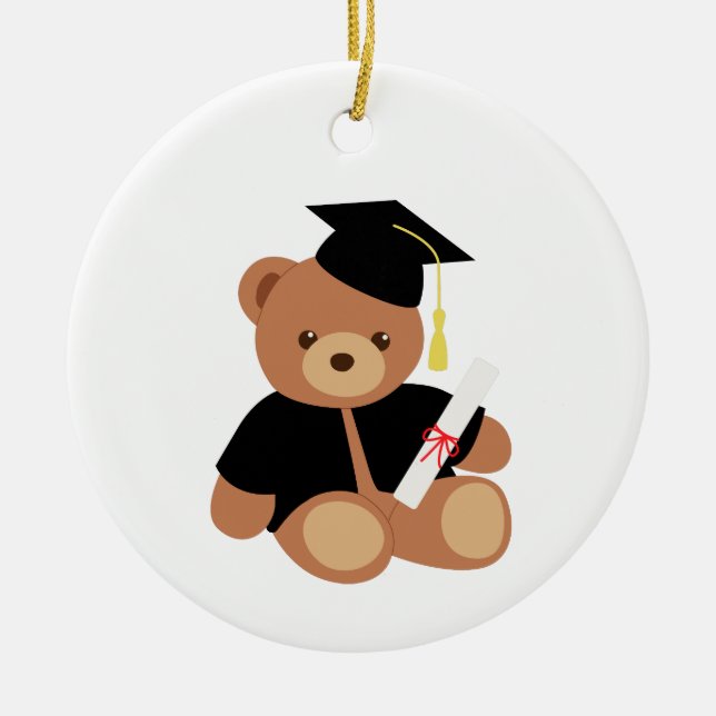Décoration En Céramique Graduation Teddy Bear (Devant)