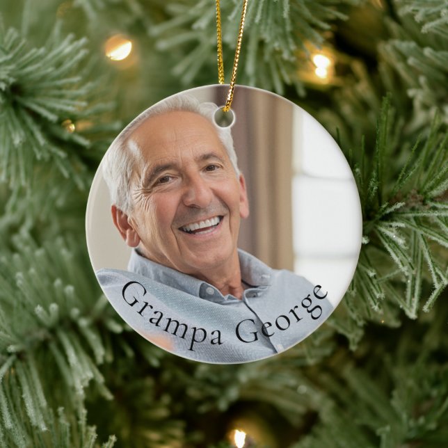 Décoration En Céramique Grampa simple stylé photo de gardien (Arbre)