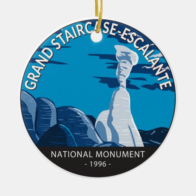 Décoration En Céramique Grand Escalier Escalante Monument National Utah (Devant)