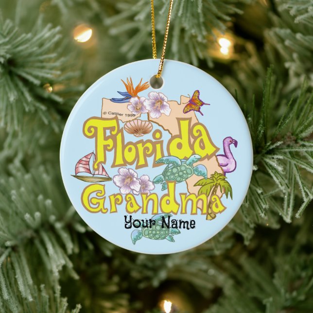 Décoration En Céramique Grand-mère de Floride (Arbre)