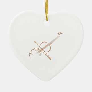 DÉCORATION EN CÉRAMIQUE GRAND VIOLIN