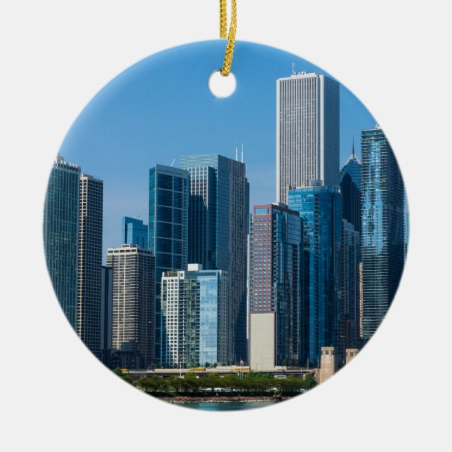 Décoration En Céramique Gratte-ciel de Chicago (Devant)