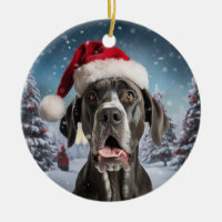 Great Dane Chien Keepsaké de Noël