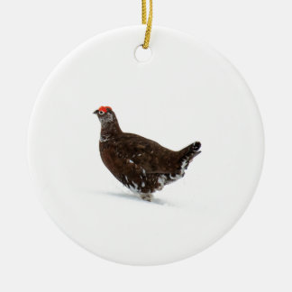 Décoration En Céramique Grouse rouge