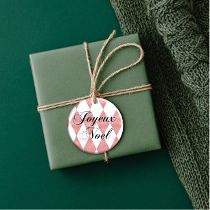 Décoration En Céramique Grunge Harlequin Joyeux Noel