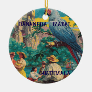 Décoration En Céramique GUATEMALA, BANANERA IZABAL Retro poster