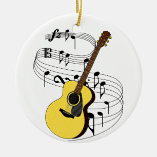 Décoration En Céramique Guitare