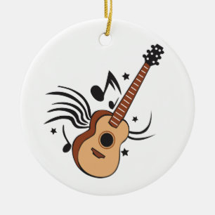 Décoration En Céramique Guitare acoustique